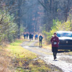 On what Reed described as a "cool, muddy, beautiful November day," participants traverse the scenic locale.