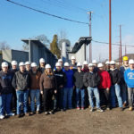 Tomassacci accompanies students on a recent visit to High Steel Structures Inc.