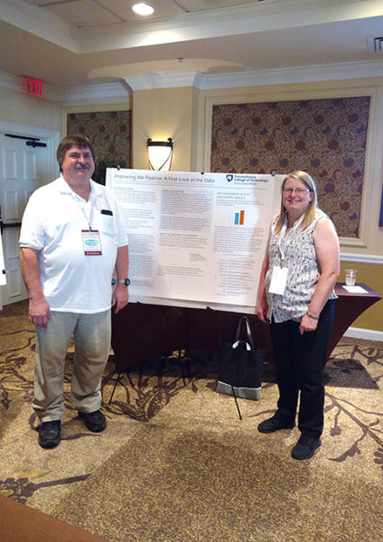 Jacob R. Miller and Sandra Gorka, associate professors of computer science at Pennsylvania College of Technology, reported on the college’s implementation of a National Science Foundation grant at the 19th Annual Conference on Information Technology Education in Fort Lauderdale, Fla. 