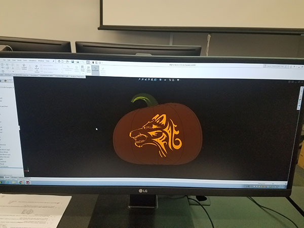 A stylized wolf adorn's Prieto's second-place finish.