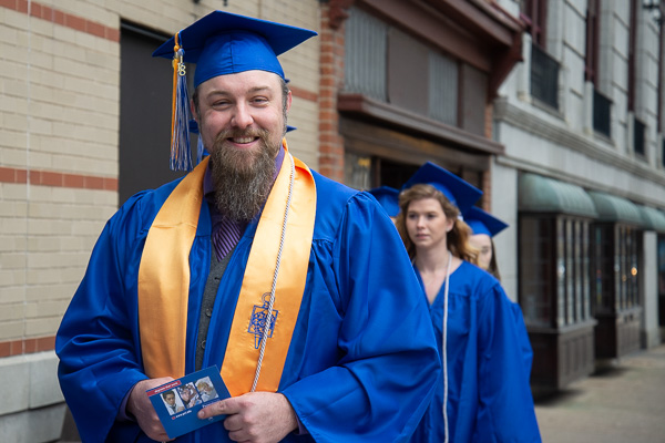 Troyleon R. Mann received dual degrees and dual honors! Graduating with associate degrees in diesel technology and on-site power generation, he received the Lewis H. Bardo Memorial Award and the Earth Science Center Service Award.