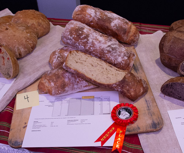 George E. Logue’s ciabatta baguettes took second place in Advanced Breads. Logue is from Montoursville.