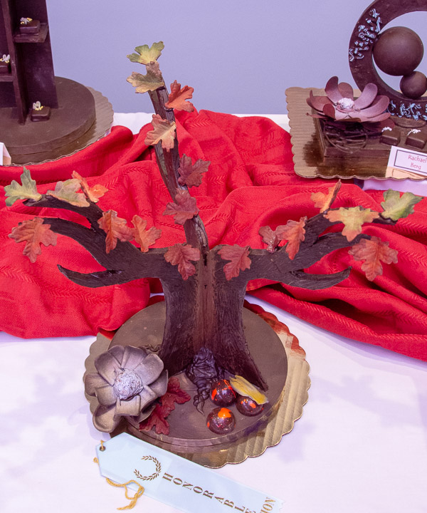 Cyril L. Hunter, of Hughesville, receives honorable mention for his autumnal sculpture.