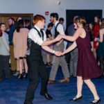Students – including Christopher D. Hogan, of Halifax, and Nicolette B. Crow, of Elizabethtown – take to the dance floor.