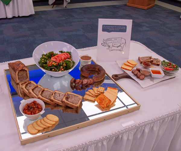 Cajun is the theme for the third-place Advanced Garde Manger entry by Angela M. Linde, of Harrisburg, and Garrett E. Mottern, of Hughesville.