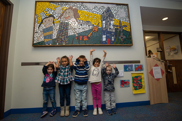  Excited little art connoisseurs