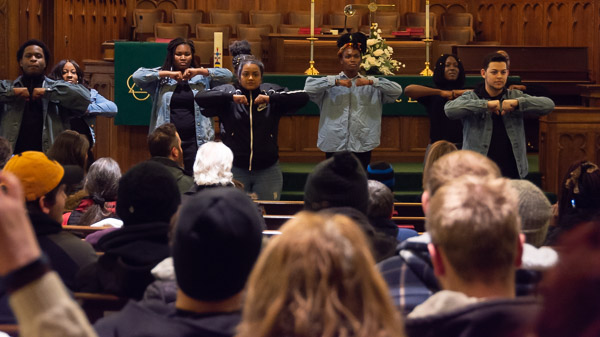 A performance by the Lycoming College Pome Dance Team