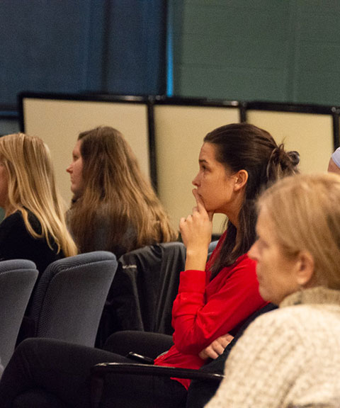 ... and Christa L. Matlack, head coach of the Wildcat women's soccer team.