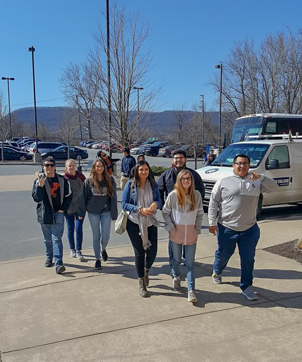 On March 19, Penn College NOW students from Chester County Technical College High School make the long trip to campus to attend program sessions in their study areas and learn about the college.