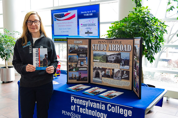 The college's array of study abroad options is well within the grasp of Shanin L. Dougherty, coordinator of international programs.