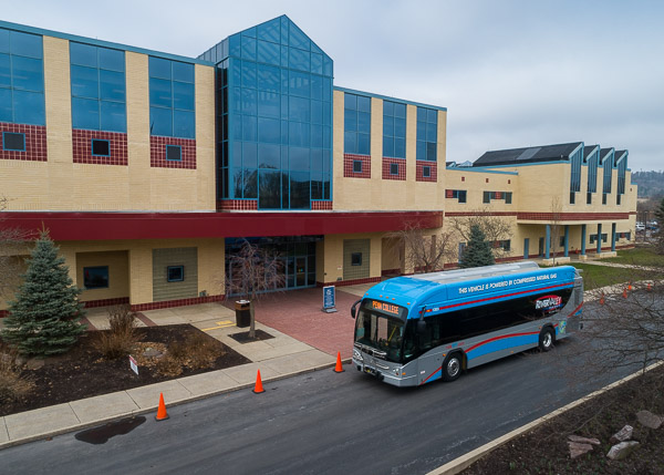 River Valley Transit buses traversed main campus and provided shuttle service to other locations.