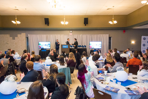 The passing of the SGA gavel from leader Everett B. Appleby (left) to Ferguson ...