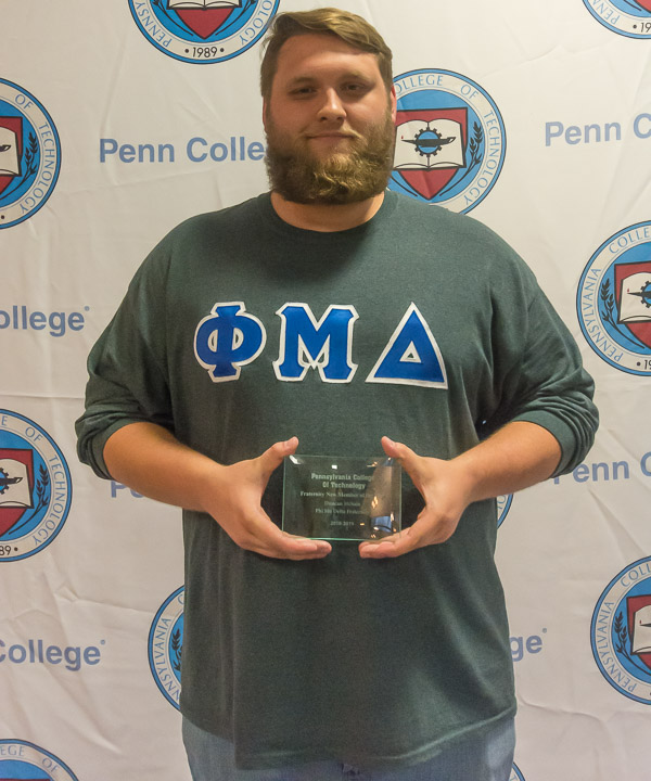 Greek Life's new member of the year is Duncan C. McSain, a web and interactive media major from Westminster ... 