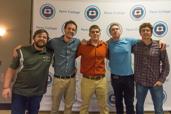 ... and joins fellow members of the ConCreate Design Club that he founded.