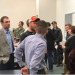 Among attendees are (at right) Carol A. Lugg, dean of construction and design technologies, and JoAnn Dobeck.