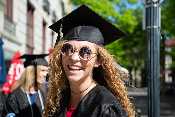Abigail S. Way, graduating with a bachelor's degree in dental hygiene: health policy and administration concentration, has a smile as bright as her future.