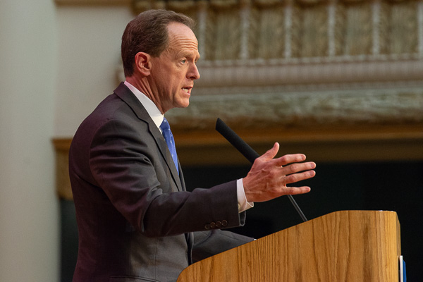 Toomey arranged the ceremony to ensure that those who served in 