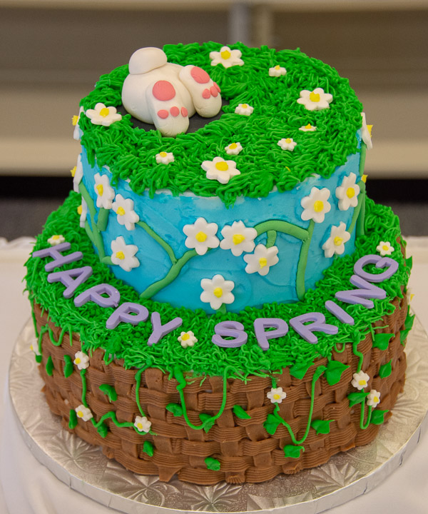 An icon of spring escapes underground on a cake by Ashley L. Geist, of Huntingdon.