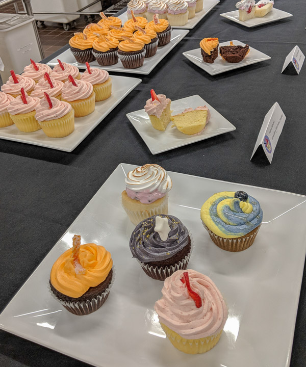 Entries in “Cupcake Wars” include “Orange Blast” cupcakes by Kobi A. Shannon, of Lewistown; strawberry shortcake cupcakes by Keowa A. Clemens, of York; “Starry Night” cupcakes by Kyra R. Wolfhope, of Aaronsburg; Baked Alaska cupcakes by Autumn G. McCrum, of Kenesaw, Ga.; and gluten-free, dairy-free sweetened blueberry and lemon cupcakes by Jace A. Crowl, of Landenberg.
