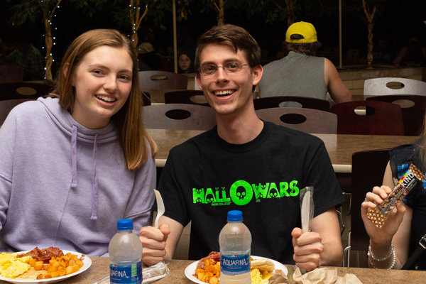 With cutlery poised, it's time to dig in!