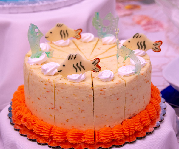 An orange chiffon cake by Berg