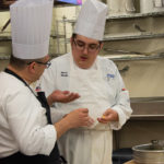 Santodonato provides instruction to student Noah E. Siegle, of Milesburg.