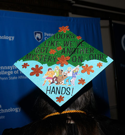 An applied management grad (summa cum laude) with a near-lifelong devotion to all things Scooby-Doo, Andrea L. Solenberger takes the mystery out of how to personalize her headgear.