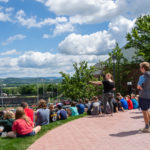 Youngsters get a hillside peek at the Little League Baseball World Series facilities that, in less than two months, will be abuzz with excitement.