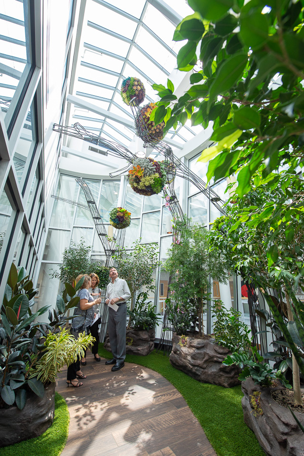 Rick Mason, whose photo of Muzic adorned the day's published program, is among the visitors to Veronica's Garden.
