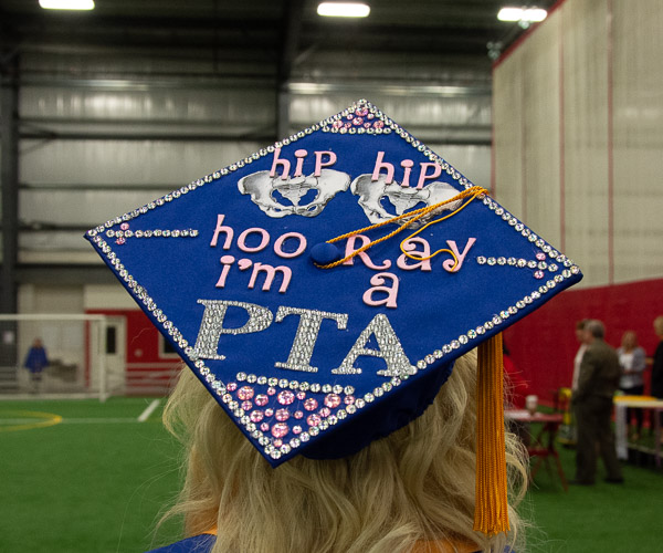 A clever celebration of a degree in physical therapist assistant.
