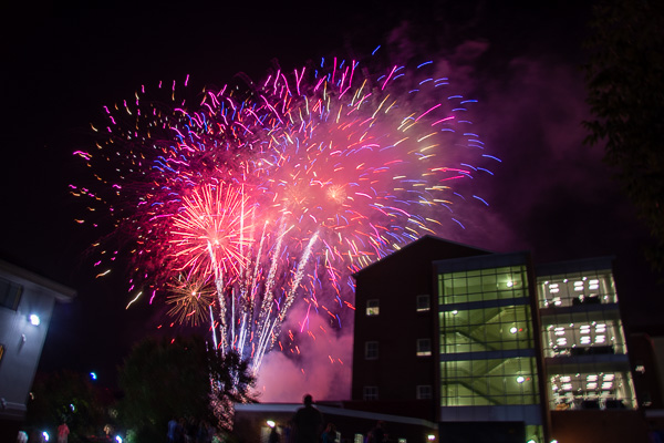 The Saturday night sky behind Dauphin Hall explodes with a brilliance soon to be replicated in classrooms and labs across campus. Welcome to Penn College!