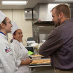 During his travels, Cutler enjoyed interactions with students who reside in or near his legislative district, including baking and pastry arts students Rebecca High (left), of Willow Street, and Alana L. LaPenta, of Lemoyne.