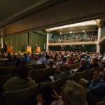 An impressive crowd, on the floor and in the balcony, takes seriously its role in the elective process.