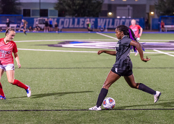 Miya Roman, of Benton, made her mark in Wildcat Athletics history, scoring the college's first goal on the new field late in the second half.