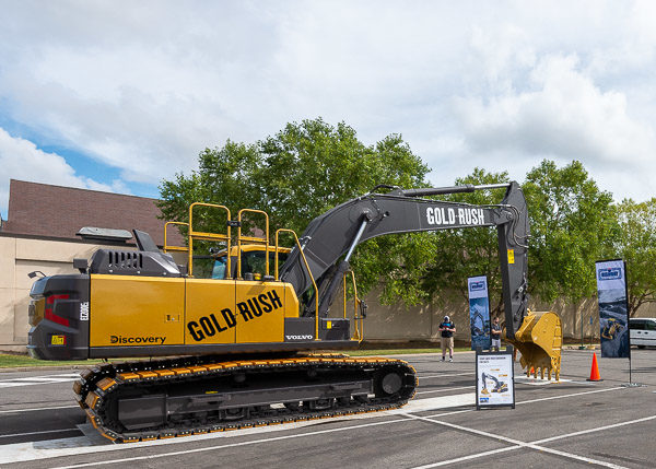 The Gold Rush Excavator – a uniquely customized 20-ton Volvo CE EC200E model – stopped on Penn College’s main campus Sept. 5 as part of a 10th anniversary tour for Discovery's "Gold Rush" television series.