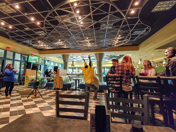 Karaoke performances electrify CC Commons.