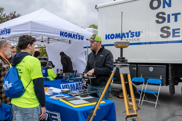 Komatsu, the event's leading sponsor among a number of generous industry partners ...