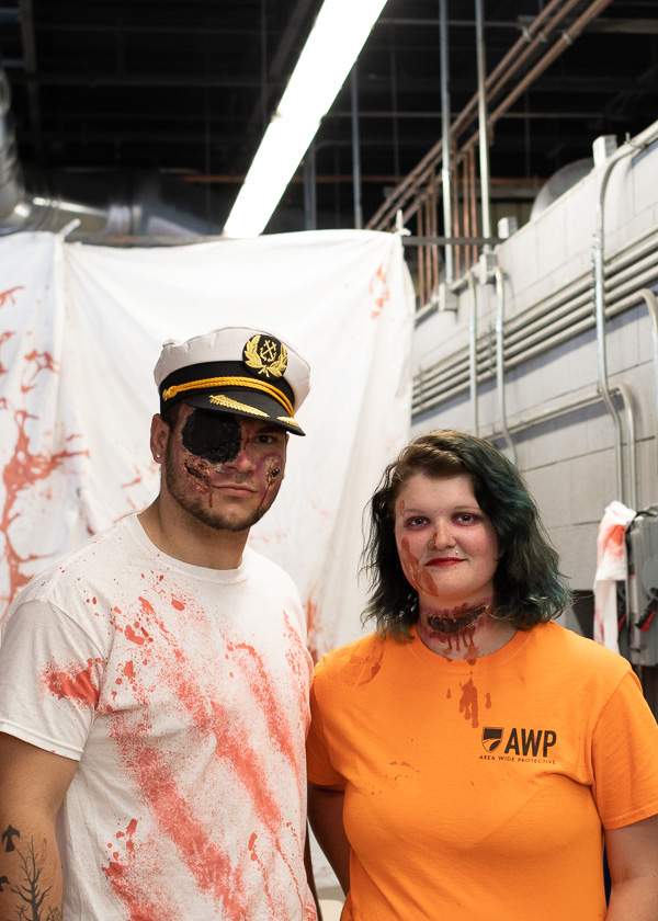 Effective makeup adds to the chills ... 