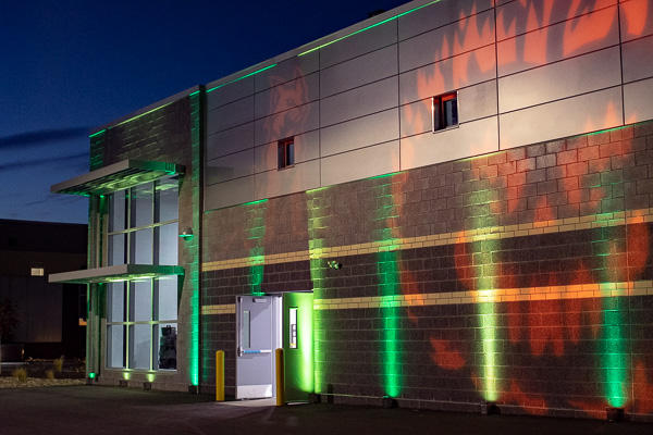 The Lycoming Engines Metal Trades Center takes on a ghastly cast.