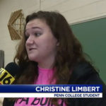 Student Christine Limbert begins Fall Break by mentoring others.
