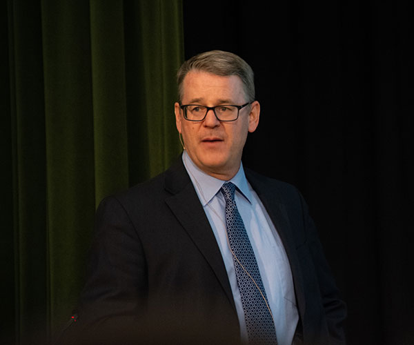 Edward J. Maginn, Dorini Family professor of energy studies at Notre Dame University, walks his audience through sources, usage and challenges in providing for the world’s energy demands.