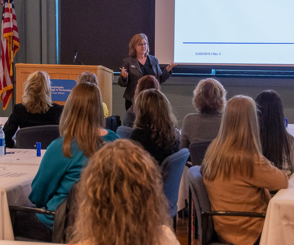 Caryn Tierney, RDH, BSDH, MA, and clinical educator north central region for Dentsply Sirona, provides a continuing education session titled “From Risk to Results: Periodontal Instrumentation for the Advanced Practioner.”