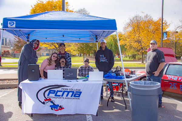 The Penn College Motorsports Association sponsored the Trunk or Treat event and accompanying car show.