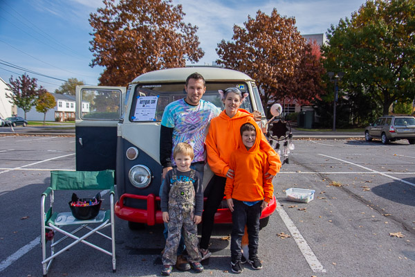 Taking the vintage VW for a family spin