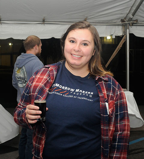 Cheers to Penn College alumni! Among those staying connected to their alma mater through the Tomorrow Makers Program is Meghan C. Cunningham, a 2014 graduate in individual studies.
