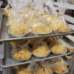 The dumplings, packaged and ready for transport to the ATHS, where they would sell out in three hours