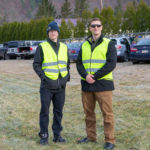 Among those directing parking were John M. Strauch (left), a member of the IEEE student chapter, and Jacob L. Caputo, a student veteran (Marine Corps). Strauch, ’18 mechatronics engineering technology, is enrolled in applied technology studies; Caputo is a construction management student. 