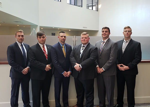 Members of Penn College’s fifth-place Commercial Team are (from left) Daniel A. Rex, of Norristown; Thomas A. Grates VI, of Tarentum; Carl A. Zimmerman, of Hunlock Creek; Darren L. Dreas, of Macungie; David H. Guarriello, of Bethlehem; and Nathan G. Kress, of Sciota.