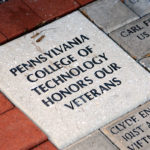 A memorial brick casts in stone the institution's timeless commitment to veterans.