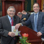 The Cormans, at a Capitol swearing-in ceremony to officially open the 2019-20 legislative session